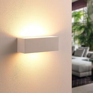 Lindby zidna lampa Tjada, 22 cm, bijela, gips, G9, mogućnost bojanja, set od 3