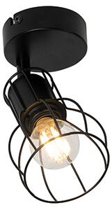 Moderna zidna svjetiljka crni čelik podesiva - Botu