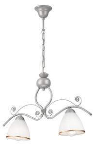 Luster na lancu RETRO 2xE27/60W/230V srebrna