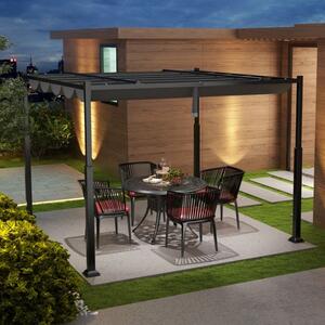 Terasa pergola, 3x3m, siva