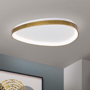 ORION Charlie LED stropna svjetiljka, Ø 65 cm, opalno bijela, boja antiknog, Bronca / stari mesing, Dnevni boravak/blagovaonica, Plastika