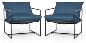 Komplet 2 ergonomske stolice za slobodno vrijeme u rustikalnom stilu, marokanski stil