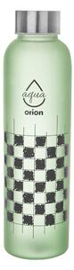 Zelena staklena boca za vodu 600 ml Šachovnice – Orion