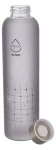 Siva staklena boca za vodu 750 ml Mřížka – Orion