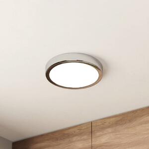 LED stropna svjetiljka Fueva 5 IP44 3000K krom Ø21cm