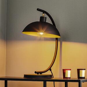Stolna lampa 1036, jedna žarulja, crna i zlatna