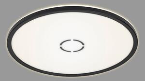 LED stropna svjetiljka Free, Ø 42 cm, crna