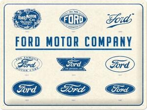 Metalni znak Ford - Logo Evolution, (40 x 30 cm)