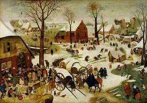 Reprodukcija The Census at Bethlehem, Brueghel, Pieter the Younger