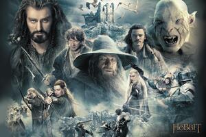 Umjetnički plakat Hobbit - The Battle Of The Five Armies Scene, (40 x 26.7 cm)