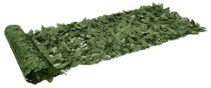 Balkonski zastor s tamnozelenim lišćem 200 x 75 cm - Zelena / 200 x 75 cm