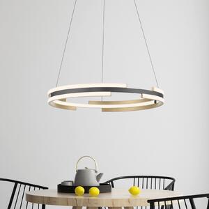 Q-Smart-Home Paul Neuhaus Q-Beluga LED viseća svjetiljka, mesing, prigušiva, Zlato / mjed, Dnevni boravak/blagovaonica, Metal