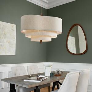 MARKET SET Viseća lampa Pebble tekstil krem Ø 78 cm