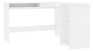 VidaXL Kutni radni stol bijeli 120 x 140 x 75 cm od iverice