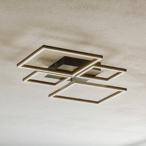 LED stropna svjetiljka Frame, CCT, 4 žarulje, crna