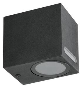 Vanjska zidna svjetiljka QUERK 1xGU10/35W/230V IP54 8 cm crna