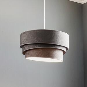 Viseća svjetiljka Devon, siva/bijela Ø45 cm
