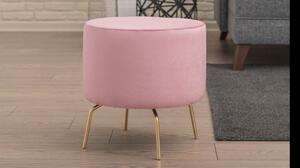 Atelier Del Sofa Tabure, Ružičasta Zlato, Octo - Pink