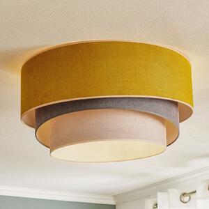 Stropna lampa Pastel Trio Ø 60cm senf/siva/svijetlo siva