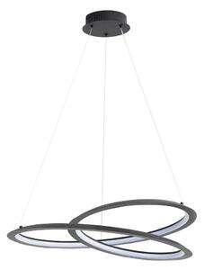LED Luster na sajli TANGO LED/44W/230V 4000K pr. 60 cm crna