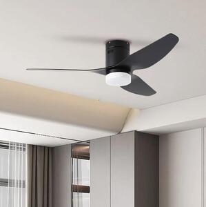ZEVENTI - LED Stropni ventilator PADUA LED/18W/230V Wi-Fi Tuya crna + DU