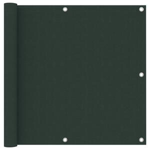 Balkonski zastor tamnozeleni 90 x 300 cm od tkanine Oxford - Zelena / 90 x 300 cm