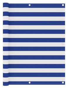 Balkonski zastor bijelo-plavi 120 x 400 cm od tkanine Oxford - Plava / 120 x 400 cm
