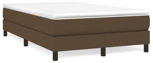 Krevet box spring s madracem tamnosmeđi 120 x 190 cm od tkanine - Smeđa / 120 x 190 cm