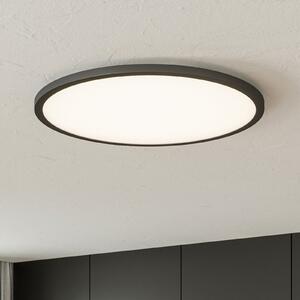 Brilliant LED stropna svjetiljka Tuco CCT, prigušiva, crna Ø 50 cm, prigušiva, Crno, Dnevni boravak/blagovaonica, Plastika