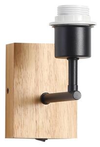 Brilagi - Zidna lampa NUBILA WOOD 1xE27/25W/230V hrast/crna