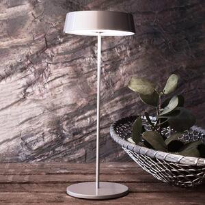 Miram LED stolna lampa na baterije, prigušiva, siva