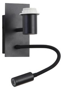 Brilagi - LED fleksibilna zidna lampa NUBILA 1xE27/25W/230V + LED/3W crna