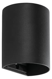 FARO 40523 - Zidna svjetiljka SOLE 1xGU10/8W/230V crna okrugli