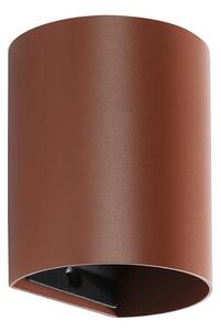 FARO 40525 - Zidna svjetiljka SOLE 1xGU10/8W/230V cigla okrugli