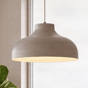 Luminex Basca viseća svjetiljka, bež, metal, Ø 40 cm, E27, prigušiva, Bež, Dnevni boravak/blagovaonica, Metal