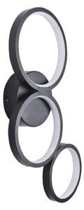 LED Zidna svjetiljka FLAMENCO LED/23W/230V 4000K crna