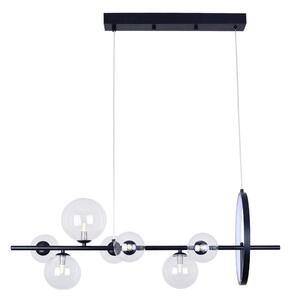 LED Luster na sajli HYBRID LED/15W/230V + 7xG9/6W 4000K crna
