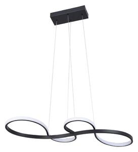 LED Luster na sajli SALSA LED/38W/230V 4000K crna