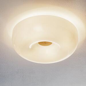 Foscarini Circus piccola staklena stropna svjetiljka, Ø 32 cm, prigušiva, Bijela, Dnevni boravak/blagovaonica, Staklo