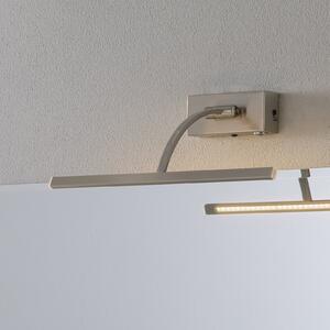 LED zidna svjetiljka Matisse, širina 34 cm, srebrna