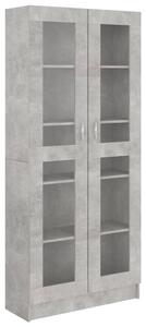 VidaXL Vitrina siva boja betona 82,5 x 30,5 x 185,5 cm od iverice
