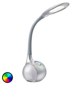 Srebrna LED stolna lampa Paula