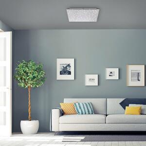 LED stropna svjetiljka Sparkle CCT dim čelik 45x45cm
