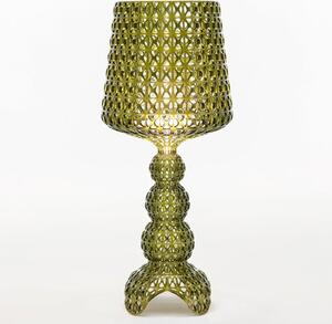 Kartell LED stolna lampa Mini Kabuki, zelena, visina 70 cm