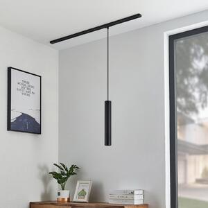 Lindby visilica Linaro, 40 cm, crna, 1-fazna, GU10, Crno, Dnevni boravak/blagovaonica, Metal, Objesite s jednim svjetlom