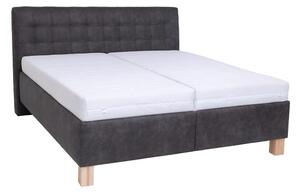 Tapecirano krevet s prostorom za pohranu bez madraca VIOLET 160x200 cm tamno siva