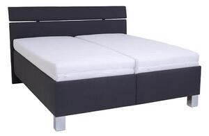 Tapecirani krevet sa skladišnim prostorom bez madraca ALIS 180x200 cm antracit
