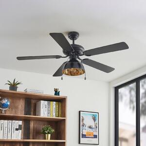 Lucande stropni ventilator sa svjetlom Shamoian, tihi, Ø 130 cm