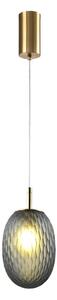 Luster na sajli CANDY 1xE14/25W/230V siva pr. 15 cm