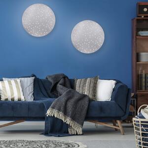 LED stropna svjetiljka Sparkle CCT dim čelik Ø 48cm